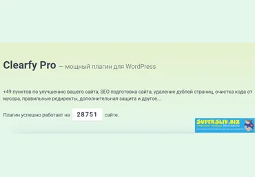 Clearfy Pro v3.3.5 – Обязательный плагин для успешного SEO продвижения сайта слив