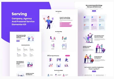 Themeforest Serving - Service & Business Template Kit слив