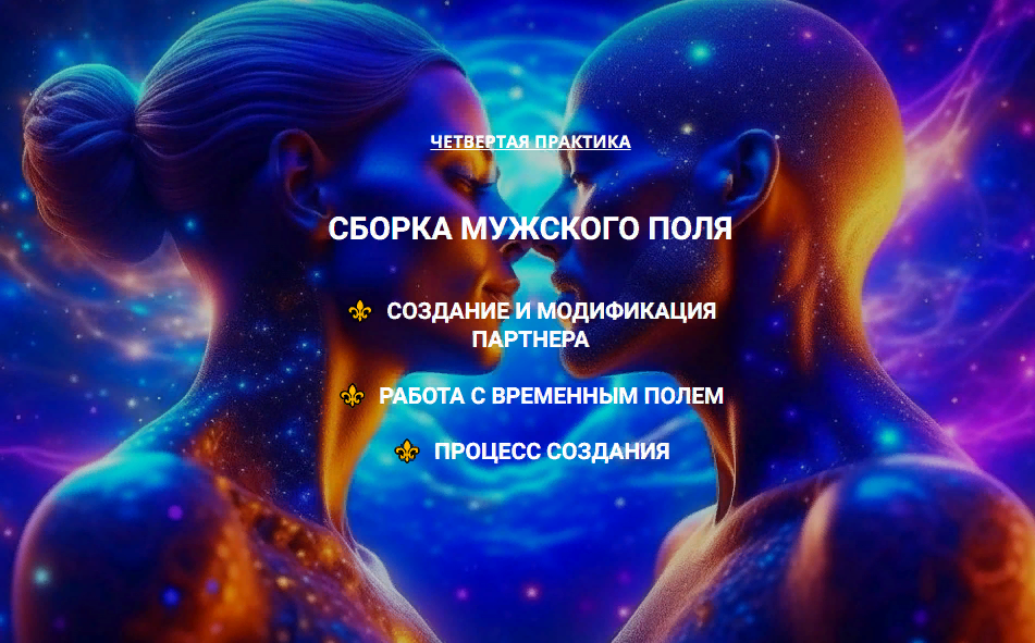 Эмилия Франк Сборка мужского поля. Создание партнера. Работа с Временным Полем 2023 слив курса