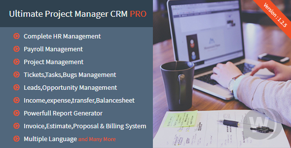 CodeCanyon Ultimate Project Manager CRM PRO v1.3.3 NULLED - менеджер проектов слив курса