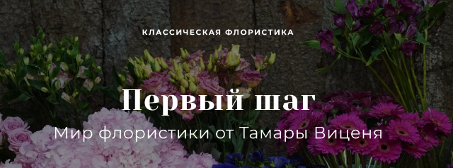 Тамара Виценя Первый шаг в мир профессиональной флористики слив курса