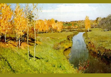 Левитан. Золотая осень - Краева слив