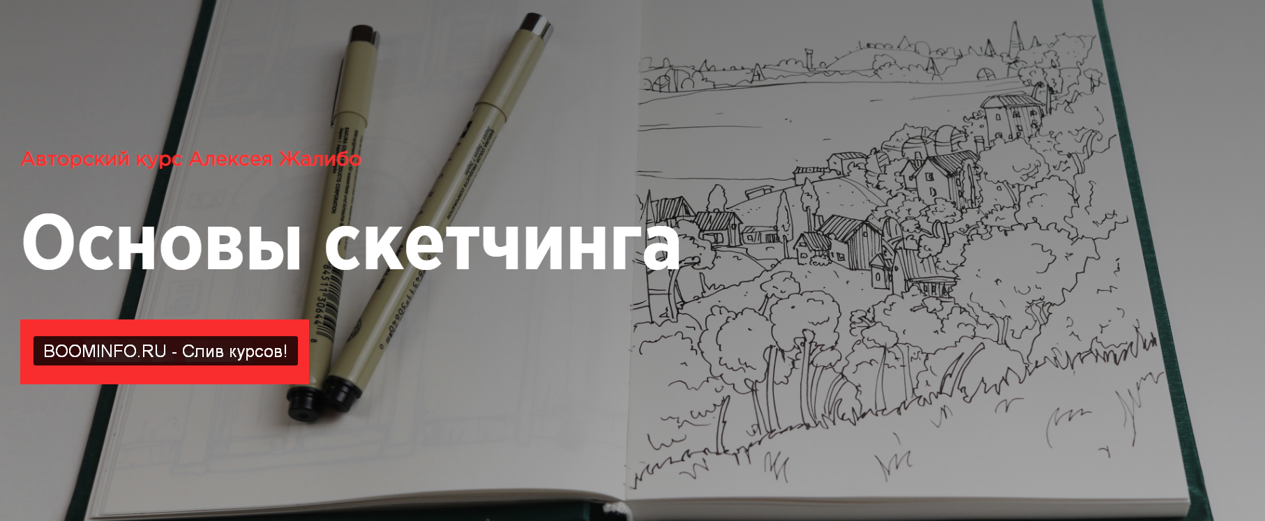 Алексей Жалибо Основы скетчинга 2019 слив курса