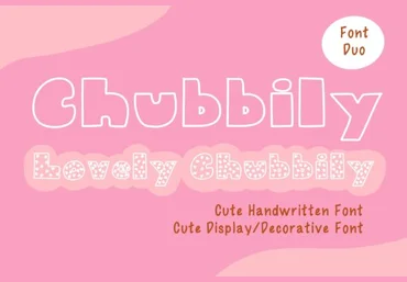 Creativefabrica Chubbily and Lovely Chubbily Font 2021 слив