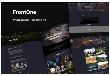 Themeforest FrontOne - Creative Photography Template Kit слив
