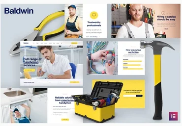 Themeforest Baldwin - Handyman & Repair Services Elementor Template Kit слив