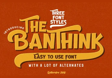 Fontbundles The Banthink Font 2021 слив