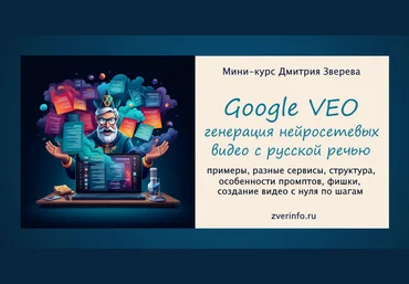 Дмитрий Зверев Удивительные нейросетевые видео Google Veo. Тариф Мини-курс по видео Veo 2025 слив