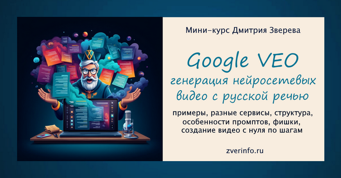 Дмитрий Зверев Удивительные нейросетевые видео Google Veo. Тариф Мини-курс по видео Veo 2025 слив курса
