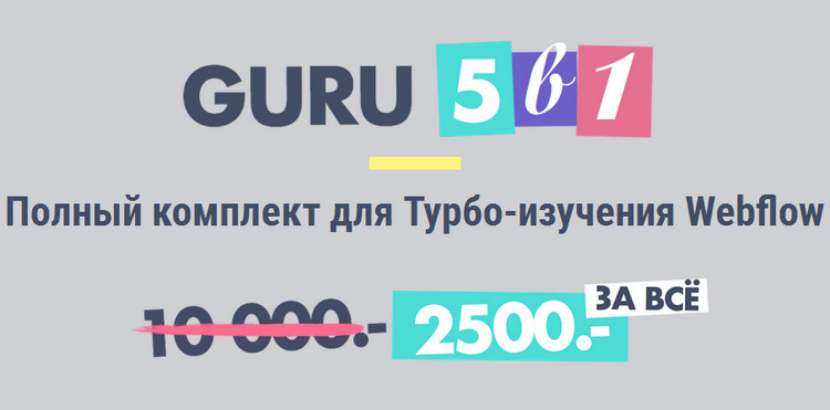 Создаем адаптивные сайты как ГУРУ-WEBFLOW слив курса