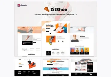 Elements.Envato Zitshoe - Shoes Cleaning Service Elementor Template Kit слив