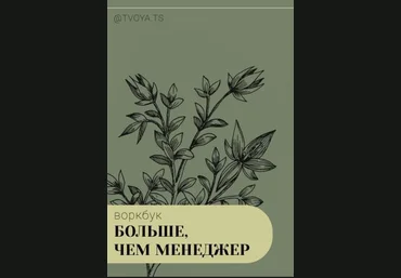 Настя Цыпруш Воркбук «Больше, чем менеджер» 2021 слив