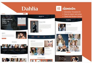 Themeforest Dahlia - Beauty Business Elementor Template Kit слив