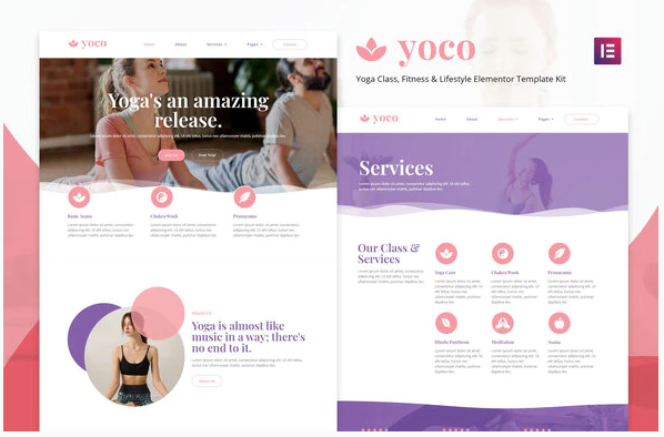 Themeforest Yoco - Yoga Studio Elementor Template Kit слив курса