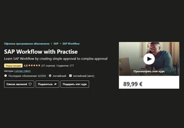 Udemy Lukman Hakim - Рабочий процесс SAP с практикой 2020 слив