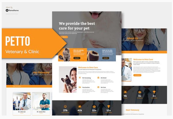 Themeforest Petto - Vetenary Pet Clinic Template Kit слив курса