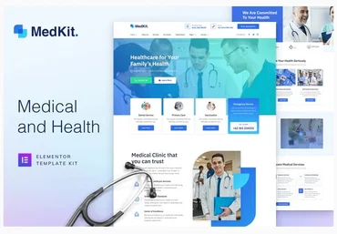 Themeforest MedKit - Health & Medical Elementor Template Kit слив