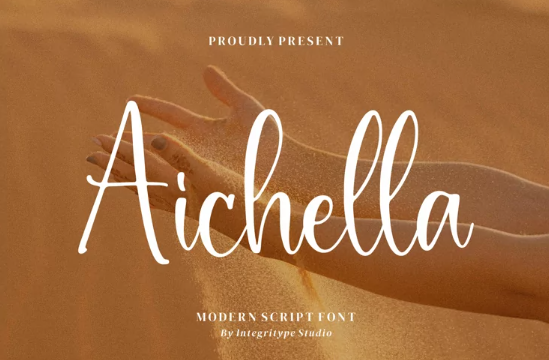 Fontbundles Aichella - Modern Script Font 2022 слив курса