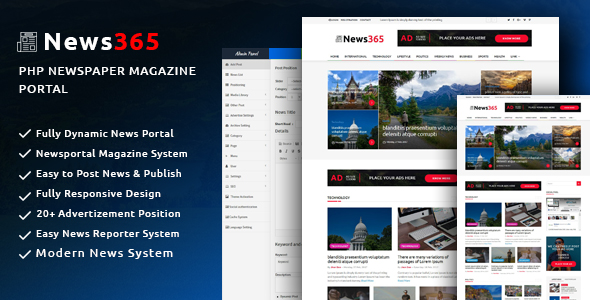 NEWS365 V1.5 - Скрипт новостного портала слив курса