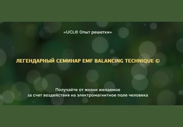 Оксана Халваши Опыт решетки. Легендарный семинар EMF Balancing Techniques 2023 слив