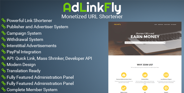 AdLinkFly v1.1.0 - скрипт сервиса коротких ссылок слив курса