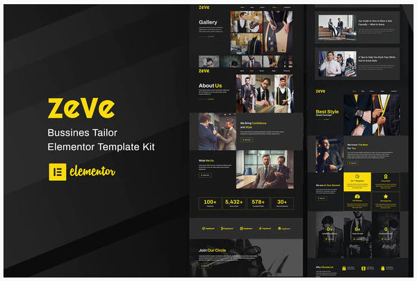 Themeforest Zeve - Tailor Service Elementor Template Kit слив курса
