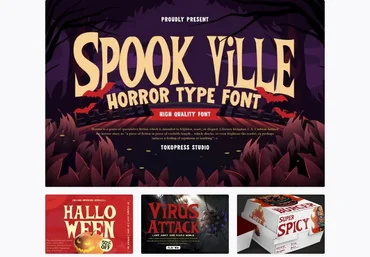 Elements.Envato Spook Ville Font 2021 слив