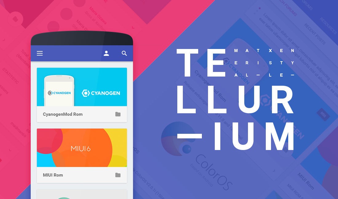 brivium Tellurium 2.0.10 - тема XenForo 2 в стиле Material Design слив курса