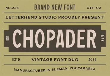 Creativefabrica Chopader Font слив