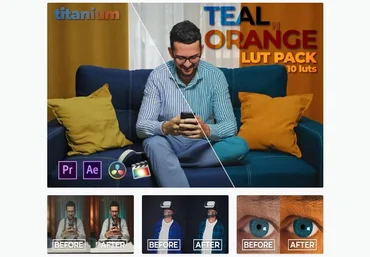 Elements.Envato Titanium Teal n Orange LUT Pack 10 Luts 2021 слив