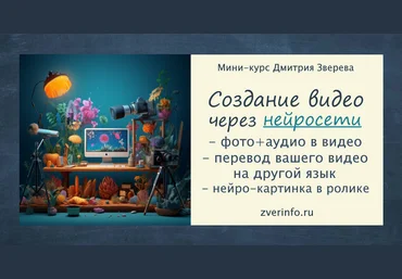 Дмитрий Зверев Создание разнообразных видео через нейросети 2023 слив