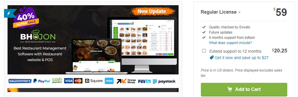CodeCanyon Bhojon v2.2 NULLED - скрипт для управления рестораном слив курса