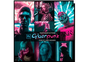 Graphicriver Cyberpunk - Photoshop Actions 2020 слив