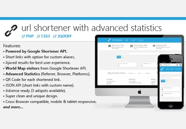 URL Shortener Script with Statistics v1.5 — премиум скрипт сокращателя ссылок со статистикой PHP слив