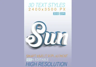 Graphicriver 3D Text Effect Styles Blue 2020 слив
