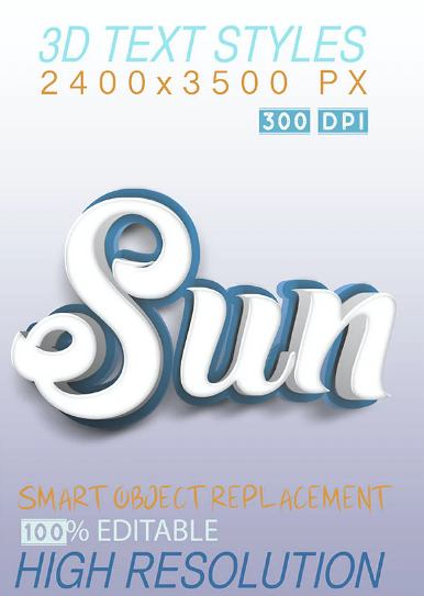 Graphicriver 3D Text Effect Styles Blue 2020 слив курса
