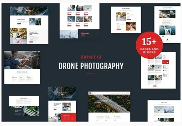 Themeforest Drone Media - Aerial Photography & Videography Elementor Template Kit слив