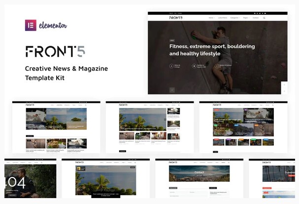 Themeforest FrontFive - Creative News & Magazine Template Kit слив курса