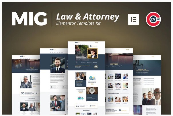Themeforest Mig - Law & Attorney Template Kit слив курса