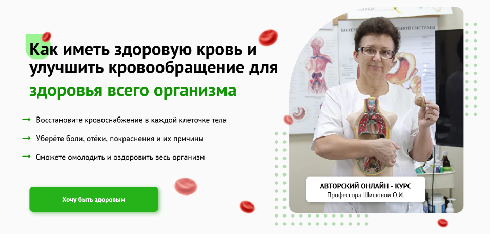 Ольга ШишоваКак иметь здоровую кровь и улучшить кровообращение для здоровья всего организма 2023 слив курса