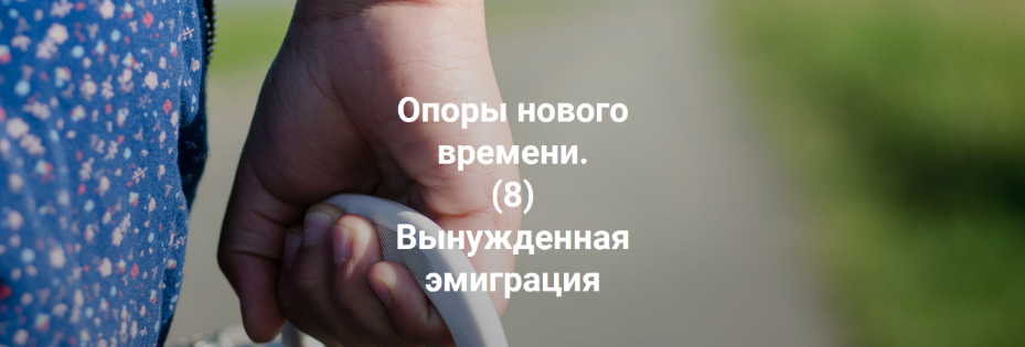 Елена Веселаго Опоры нового времени. Вынужденная эмиграция 2022 слив курса
