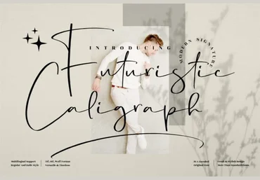 Creativefabrica Futuristic Caligraph Font 2021 слив