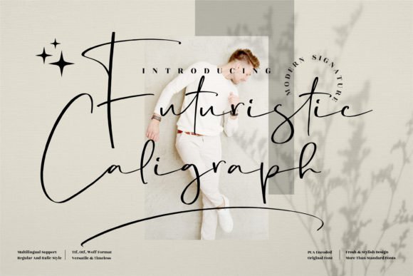 Creativefabrica Futuristic Caligraph Font 2021 слив курса