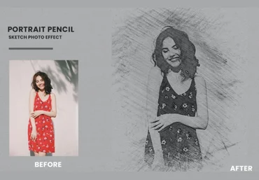 Elements.Envato Portrait Pencil Sketch Photo Effect 2021 слив