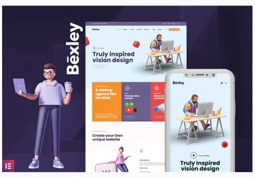 Themeforest Bexley - Digital Marketing Agency Template Kit слив