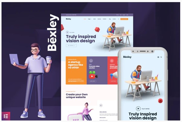 Themeforest Bexley - Digital Marketing Agency Template Kit слив курса