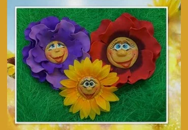 Сказочные цветы - аксессуары для маленьких модниц - Родионова 2015 слив
