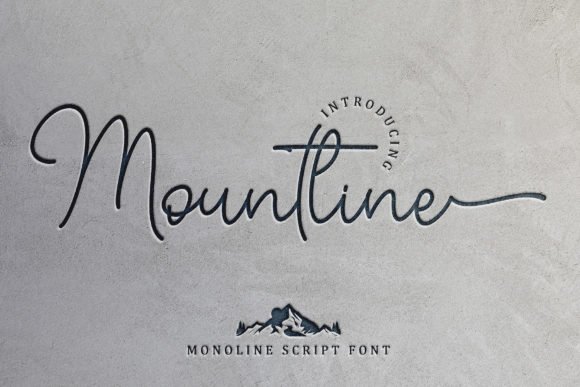 Creativefabrica Mountline Font 2021 слив курса
