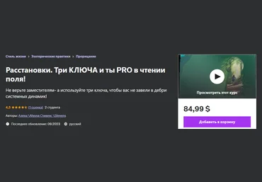 Udemy Алена Стивенс - Расстановки. Безупречное Чтение Поля Человека 2023 слив