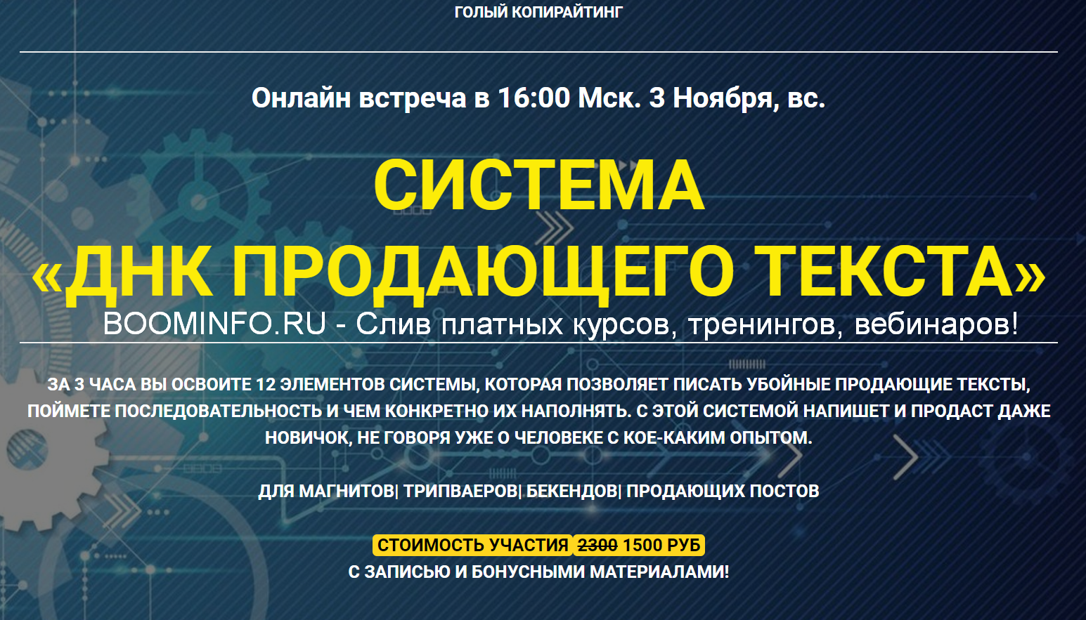 Таша Лео ДНК продающего текста 2019 слив курса